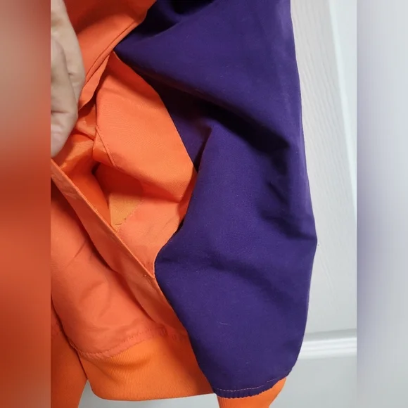 Clemson - NWOT - Knights Apparel - Orange Pullover Windbreaker - Size 2XL - Picture 4 of 6